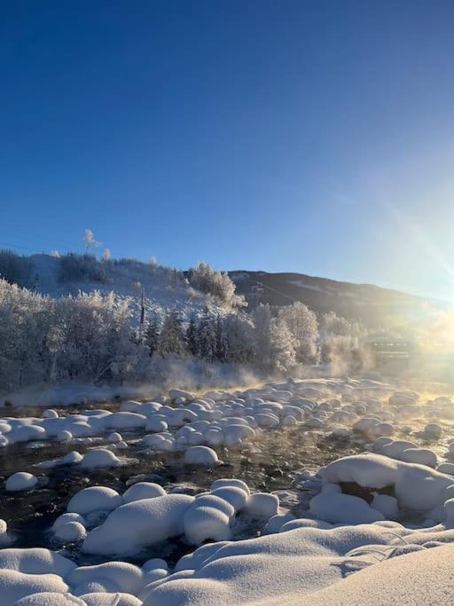 Delikat Hytte Omgitt Av Hallingdals Vakre Fjell Al Exterior foto